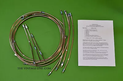 Alfa Romeo 750 Giulietta Sprint Cunifer Brake Line Kit + Reservoir Copper Nickel • $145