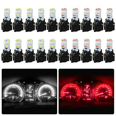 10Pcs T5 74 17 37 SMD Car LED Dashboard Instrument Interior Lights Accessories • $9.98