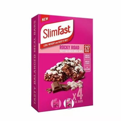 £22.95 • Buy SlimFast Meal Replacement Bars  Rocky Road Box Treat Diet Slimming Snacking Easy