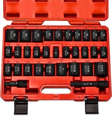 Neiko 02447A 1/2  Drive Master Impact Socket Set (32 Piece) New Sealed • $56.90