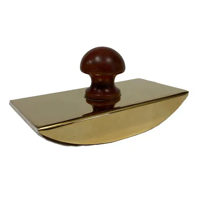 Brass Ink Blotter With Wooden Handle- Antique Vintage Style • $18.75