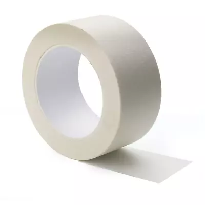 Beige White Masking Tape2 Inch X 55Yds. Wide Masking Tape For Safe Wall Paintin • $7.73