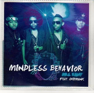 (EN532) Mindless Behavior Mrs Right Feat Chipmunk  - DJ CD • $3.78