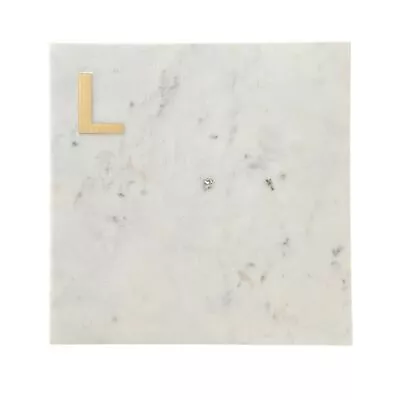 Monogram Marble Cheese Board Hand Crafted Marble Cutting Board From White Ma... • $70.90