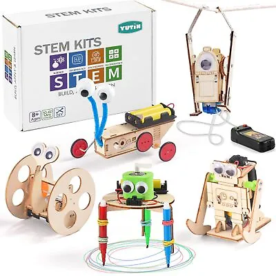 STEM Kits For Kids Ages 8-10-12 Robot Building Crafts Kit For Boys Age 6-8 • $31.19