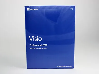 £293.97 • Buy Visio 2016 Professional 32-Bit, X64 Full Version, English - New, Sku:D87-07120