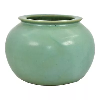 Bybee Kentucky 1920s Vintage Arts And Crafts Pottery Matte Green Ceramic Vase • $465