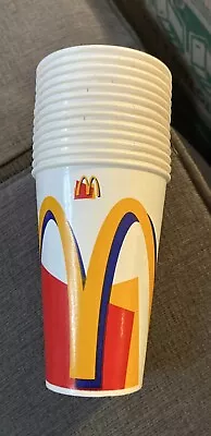 McDonald’s New Old Stock 13Paper Wax Cups 1996 NOS Printed In USA 🇺🇸 • $10