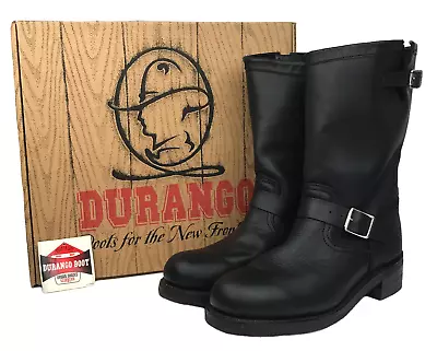 Vtg Durango Mens Harness Boots Sz 12 Black Leather Motorcycle 11” SW1730 2000 • $124.99