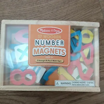 Melissa & Doug-Magnetic Wooden Numbers #449-NEW IN BOX-3+-Unisex • $9.97