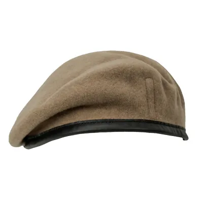 100% Wool BRITISH BERET - All Sizes SAS KHAKI High Quality Military Army Cap New • $31.95