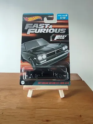 Hot Wheels Fast & Furious 1971 Nissan Skyline H/T 2000 GT-R • £5