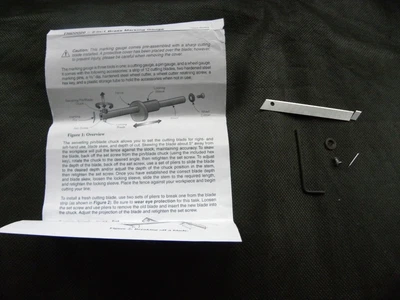 £2.99 • Buy Veritas 3-in-1 Brass Marking Gauge Accessories & Instruction (503)