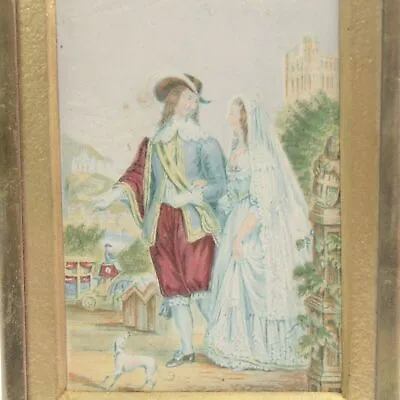 Antique 19th Century Victorian Le Blond Colour Print The Wedding Day #5  • £15.39