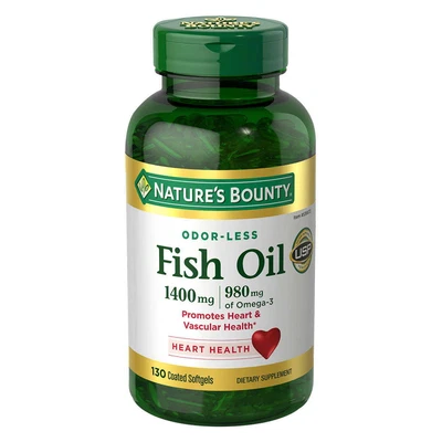 $39.27 • Buy Nature's Bounty Fish Oil 1400 Mg., 130 Coated Softgels
