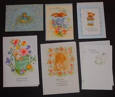 6 UNUSED Mary Hamilton Cards - Assorted Messages- + Envelopes Lot #C • $19.95