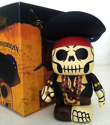 Disney Vinylmation 3  Pirates Of The Caribbean 1 Beaded Skeleton Hat Beads Toy • $22.49