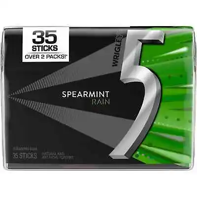 5 Gum Sugarfree Gum Spearmint Rain 35-stick Pack ( Pack Of 1 ) • $12.99