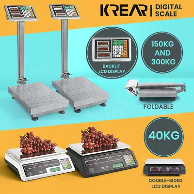 Krear Digital Platform Scale Kitchen Scales Commercial Electronic Weight Shop • $37.84