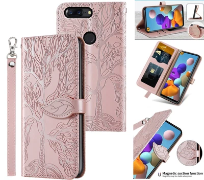 $6.95 • Buy Oneplus 5T Embossed Pu Leather Wallet Case Tree