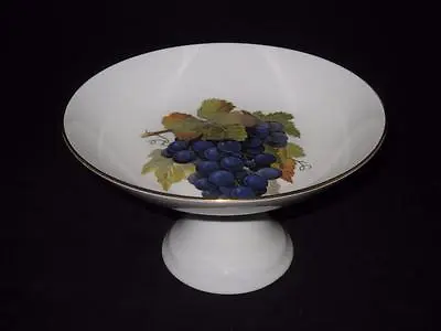 $21.24 • Buy Naaman Of Israel Grapes, Footed Round Candy Dish Compote, 7 7/8  By 4 1/2  Tall
