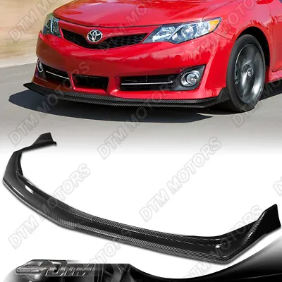 $88.99 • Buy For 12-14 Toyota Camry SE Carbon Painted Front Lower Bumper Lip Body Kit Spoiler