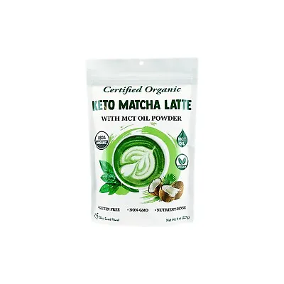 Organic Keto Japanese Matcha Latte W/ MCT Oil Coconut Milk Powder 8 Oz • $16.99