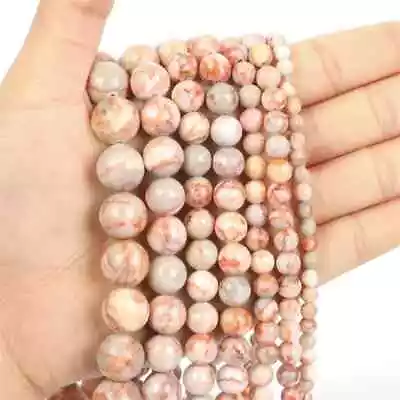 Natural Stone Beads Agate Turquoise Rose Quartz Lapis Opal Round Loose Beads • $2.89