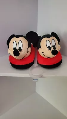 Mickey Mouse Slippers Size L 9/10 • $8.99