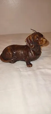 Vintage Wax Candle Dachshund Dog Figurine 6.5” X 4”. • $9.99