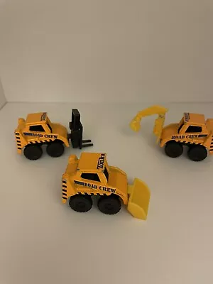 TONKA MAISTO 2005  ROAD CREW  Lot Of 3 MINI SCOOP LOADER  Forklift Construction • $18