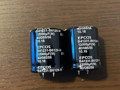 2 Replacement Main Filter Capacitors Marantz 2250 2250B Epcos 12000 Uf 50v 35mm • $20