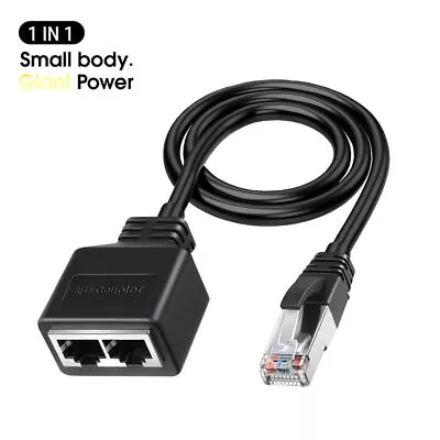 Network Adapter Ethernet Splitter Cable Network Cable 1 Male To 2 Female • $13.11