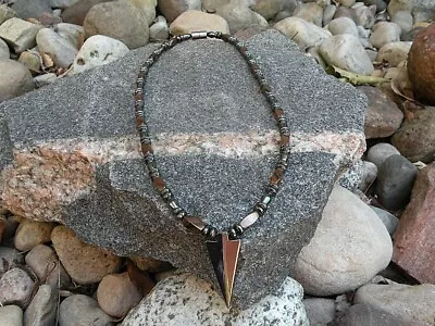 $46.54 • Buy Powerful Magnetic Hematite Copper N Black ARROW NECKLACE STRONG Clasp