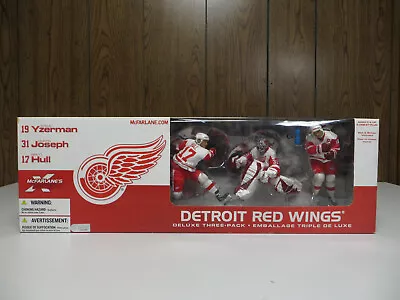 McFarlane Detroit Red Wings 3 Pack Yzerman Joseph Hull White Jersey • $35