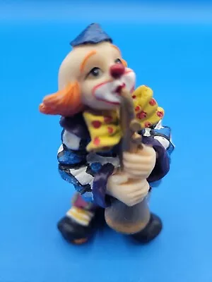 K's Collection Vintage Porcelain Hand Painted Clown Playing Clairinet Figurine • $16.99