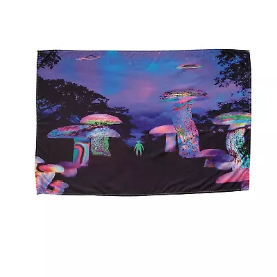 Mushrooms Aliens & UFOs Trippy 2'X3' Banner • $12.95