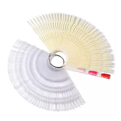 150 Pcs Nail Swatch Sticks With Ring Fan Shape Nail Art Polish Display -MF • $4.35