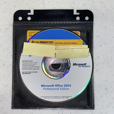 Microsoft Office 2003 Professional Edition Version With CD & 2 Keys • $24.99