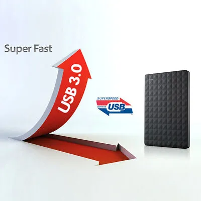 USB3.0  5TB Expansion Portable HDD External Hard Drive PC PS4 Mac Windows • £46.78