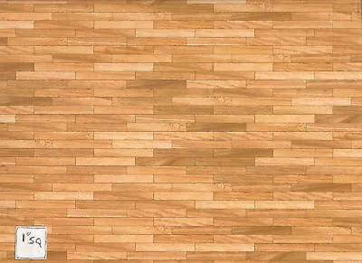 Faux Plank Wood 34601 Floor Sheet Dollhouse 1/12 Scale - Glossy Heavy Card Stock • $8.49