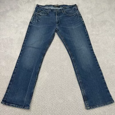 Ariat Rebar Jeans Men's Size 38x34 M4 Low Rise Boot Medium Wash Pants Work • $29.99