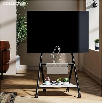FITUEYES DESIGN Mobile TV Stand 46-65 Inch With Shelves Adjustable 10 Positions  • £59.99