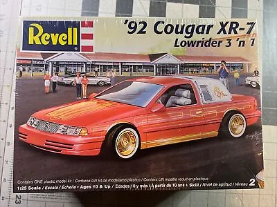 Revell 92 Mercury Cougar XR-7 Lowrider  3 ‘n 1 1:25 Model Kit  #85-2182 • $39.95