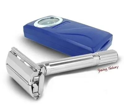 The Shave Factory Double Edge Classic Safety Razor Chrome Plated Brass • £6.95