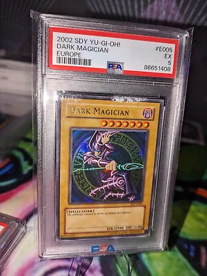 Yu-Gi-Oh! - Dark Magician - Starter Deck Yugi EU 2002 - PSA 5 POP 8! • £60