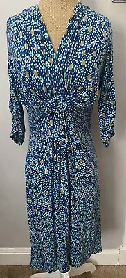 N & Willow Womens Size S/m Multicoloured Patterned Fit & Flare Knot Detail Dress • £7.50