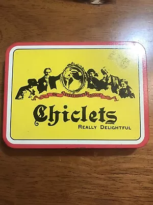 Chiclets Tin Vintage 5 3/4  Wide 4 1/4  Long  On Everybody's Tongue  • $15