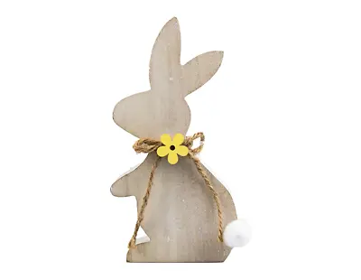 Easter Rabbit Wooden Decor Free Standing Crafts Bunny Easter Ornaments Bunny • £4.99