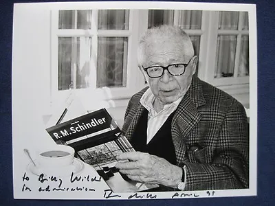 R.M. Schindler Architecture Book Wi Photo Of BILLY WILDER Signed By B. TASCHEN • $700